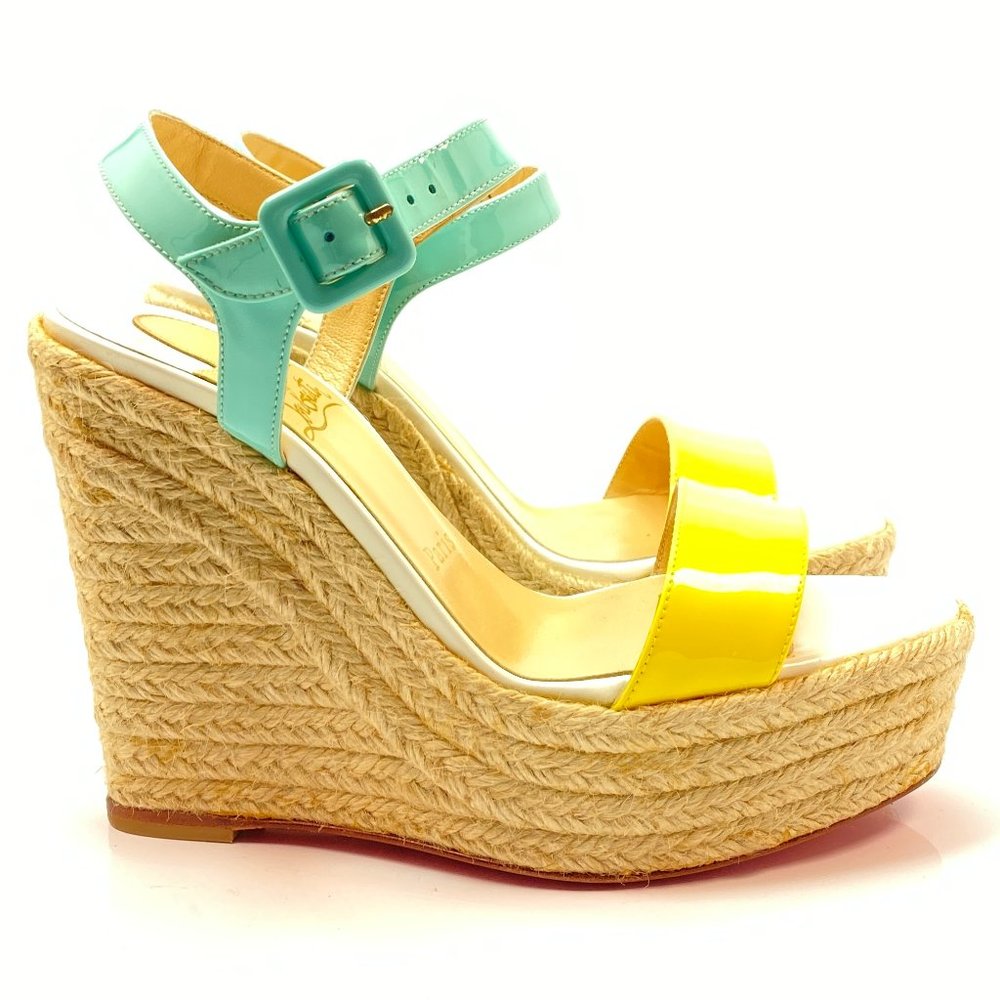 Christian Louboutin Spachica 120 Patent Wedges 36